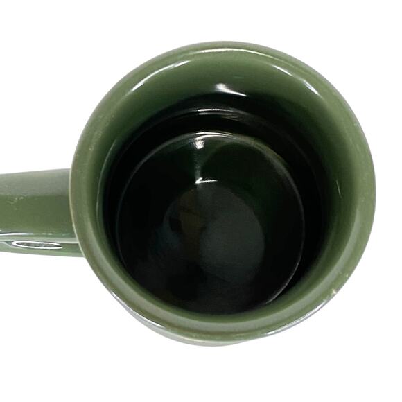 JOHN DEERE Tractor Plow Coffee Mug Green Ceramic 12oz Farm Equipment Collectible - Picture 4 of 6